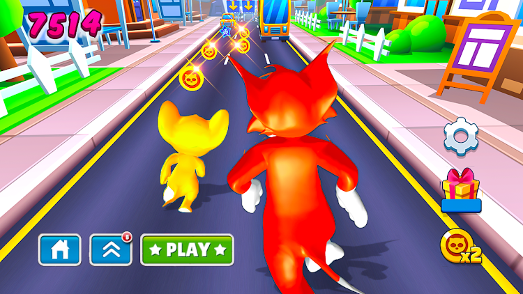 #6. Cat Run : Tom Subway Runner 3D (Android) By: Vission Game Studio