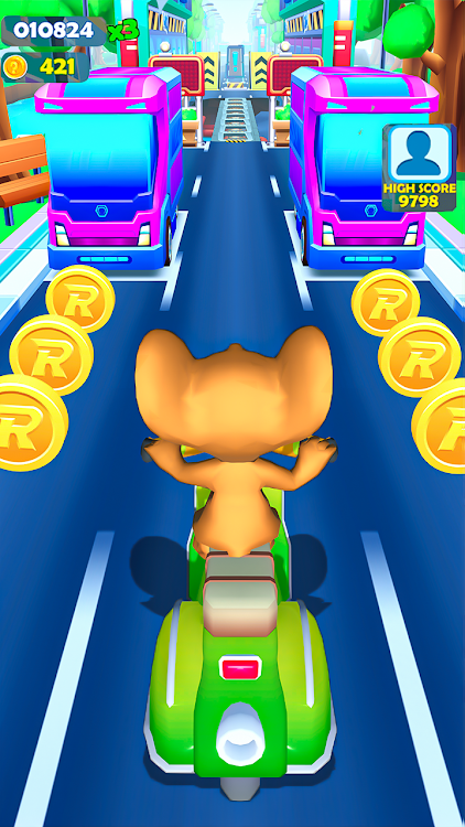 #7. Cat Run : Tom Subway Runner 3D (Android) By: Vission Game Studio