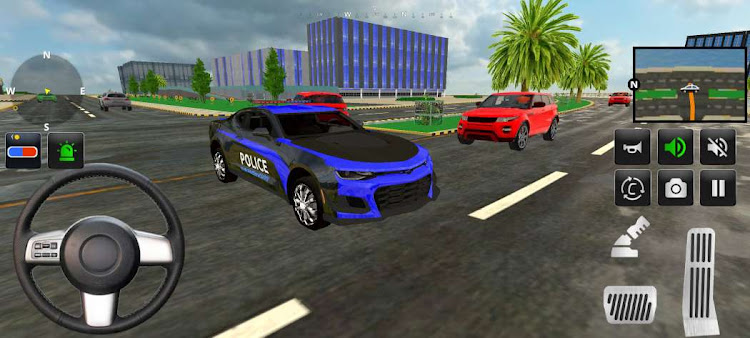 #2. Police Officer Car Game 3d (Android) By: Logic Rack Inc.