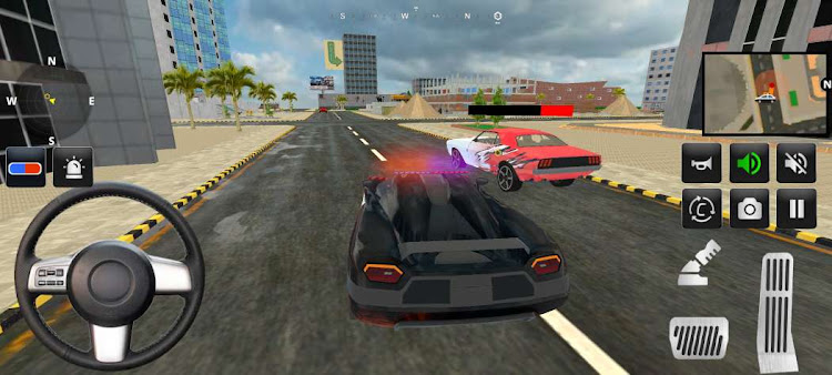 #4. Police Officer Car Game 3d (Android) By: Logic Rack Inc.