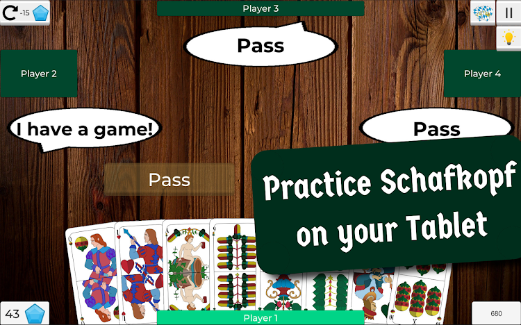 #8. Learn Schafkopf Offline (Android) By: Ludus Pecto Games