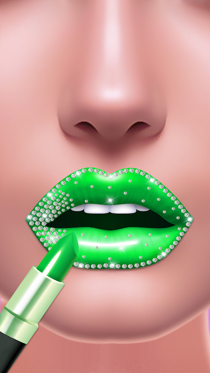 #4. Lip Art Beauty DIY Girl Games (Android) By: Funstorm Entertainment