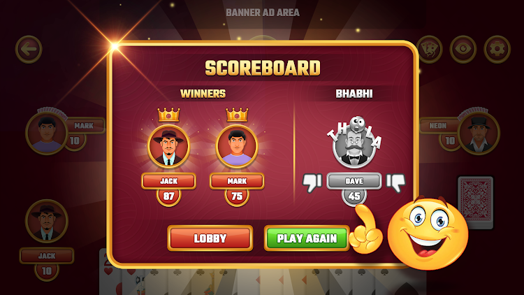 #4. Bhabhi Thulla Card Game (Android) By: Funfuse Games