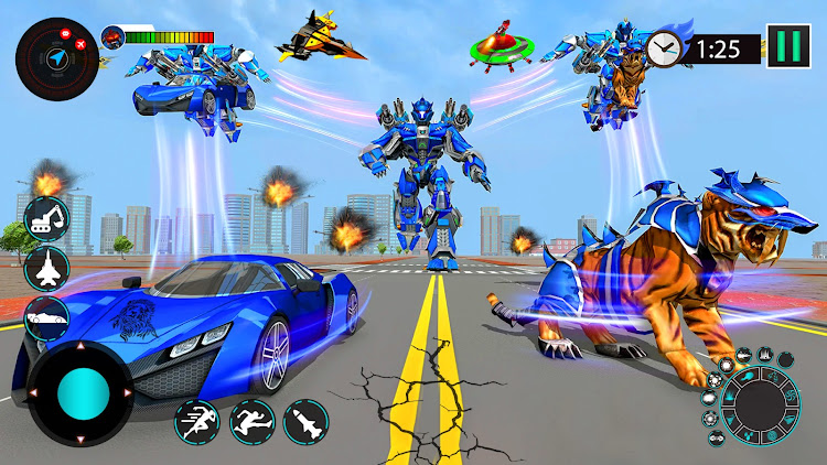 #2. Animal Robot Car Transform 3D (Android) By: Fast Games Studio Ltd.