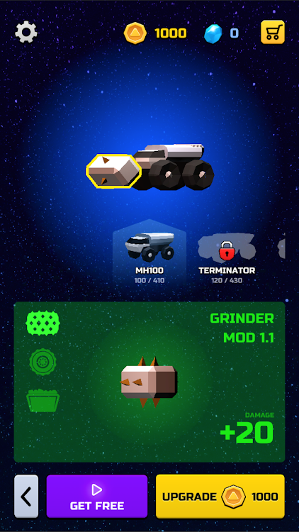 #4. Space miner - discover stars (Android) By: Battlekeys Limited