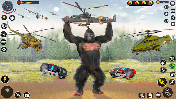 #6. Wild Gorilla Game: Smash City (Android) By: MegaGamez