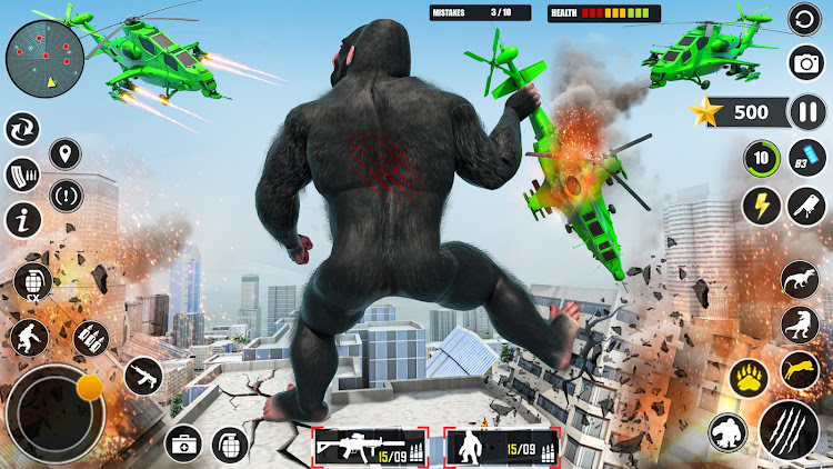 #9. Wild Gorilla Game: Smash City (Android) By: MegaGamez