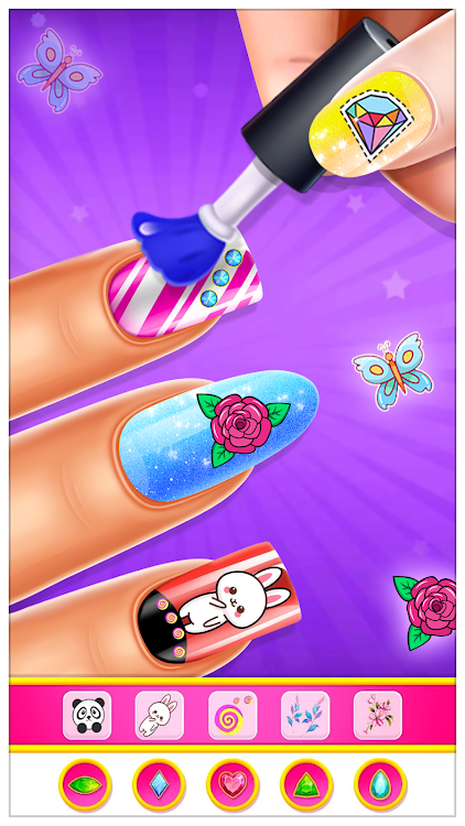 #5. Nail polish game nail art (Android) By: Pi Games Studio