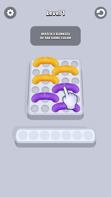 #4. Slinky Puzzle－Sort to Untangle (Android) By: SamusevichGames