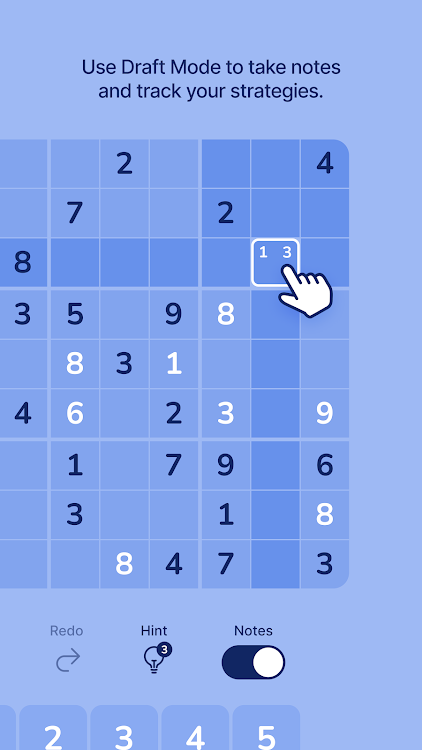 #3. Cozy Sudoku (Android) By: Odubu Design Inc.