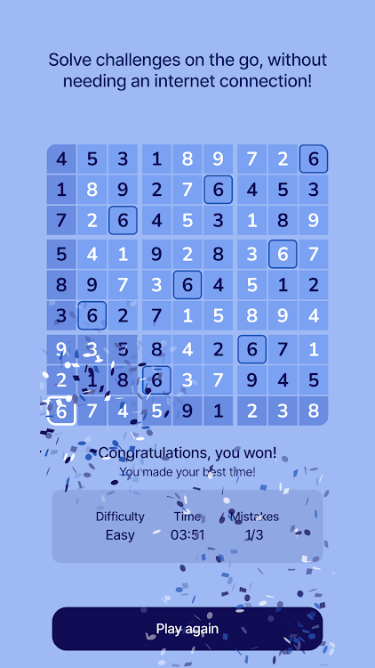 #5. Cozy Sudoku (Android) By: Odubu Design Inc.