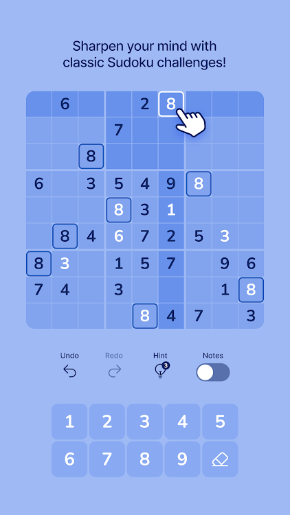 #6. Cozy Sudoku (Android) By: Odubu Design Inc.