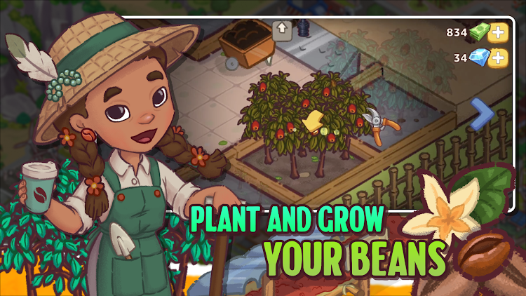 #6. Brewtopia: Grow Coffee Beans (Android) By: LBC Studios Inc.