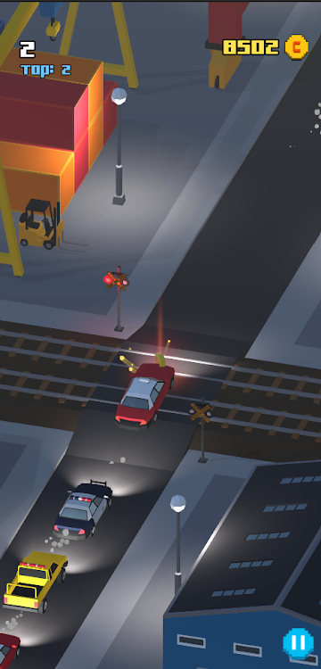 #2. Crossy Railroad (Android) By: Dwip Makwana