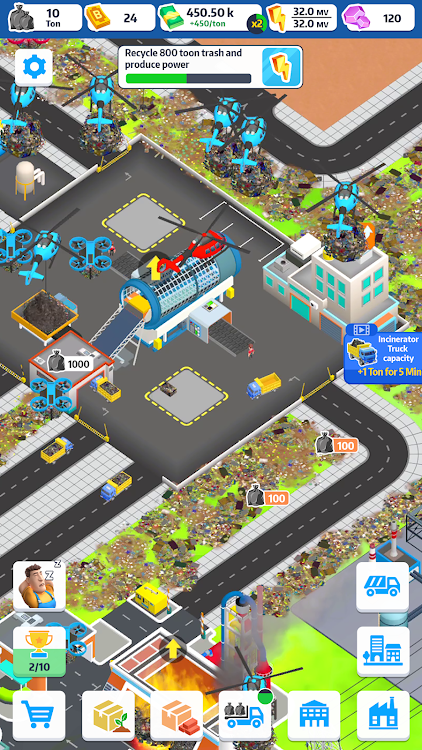 #4. Trash Tycoon Idle business (Android) By: Supersonic Studios LTD