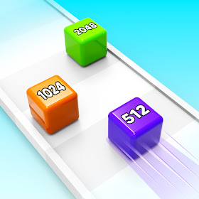 2048 Cube Run: Run and merge