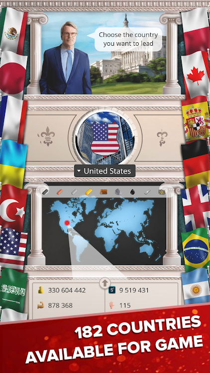 #5. MA 1 – President Simulator (Android) By: Oxiwyle