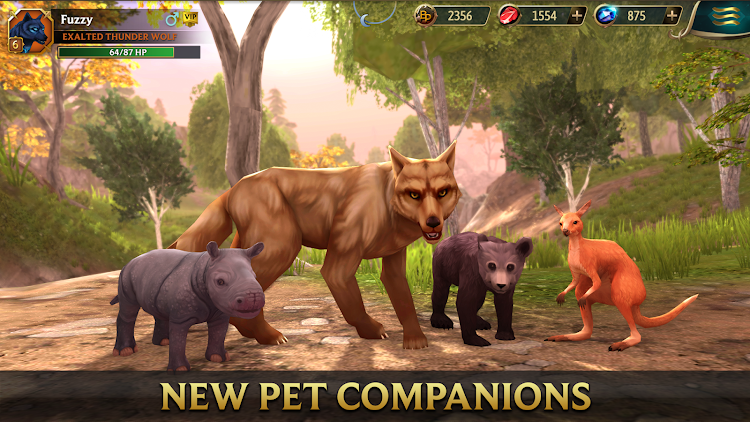 #2. Wolf Tales - Wild Animal Sim (Android) By: Foxie Ventures