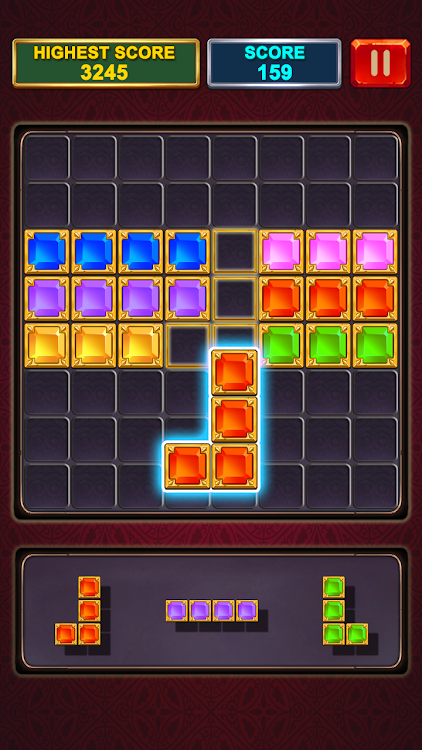 #3. Block Puzzle : Jewel Block (Android) By: H.T Game