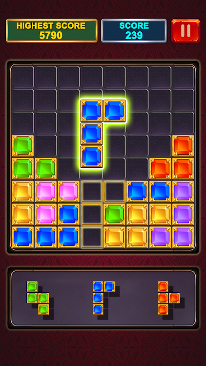 #4. Block Puzzle : Jewel Block (Android) By: H.T Game