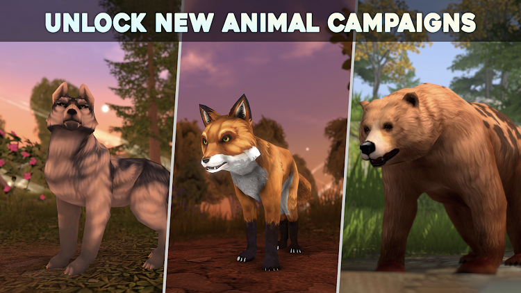 #6. Wolf Tales - Wild Animal Sim (Android) By: Foxie Ventures