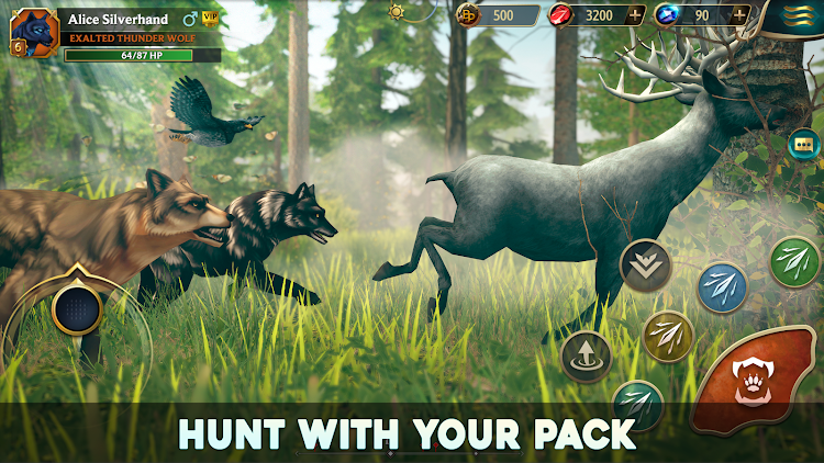 #7. Wolf Tales - Wild Animal Sim (Android) By: Foxie Ventures