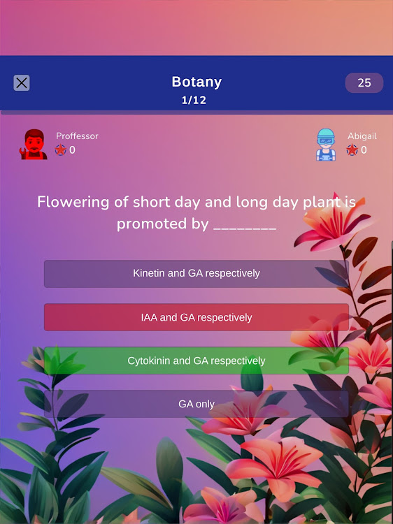 #10. Botany test Quiz (Android) By: HG-Research