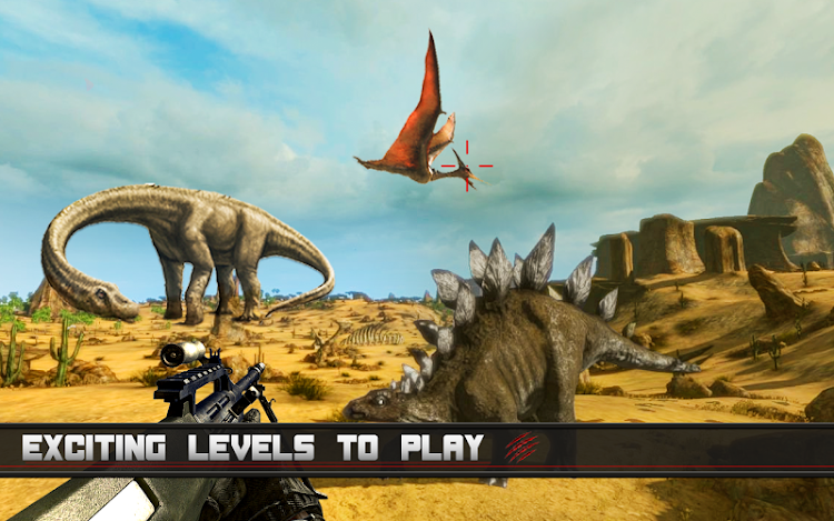 #4. Jungle Dinosaur Hunting 3D 2 (Android) By: skylinkgames