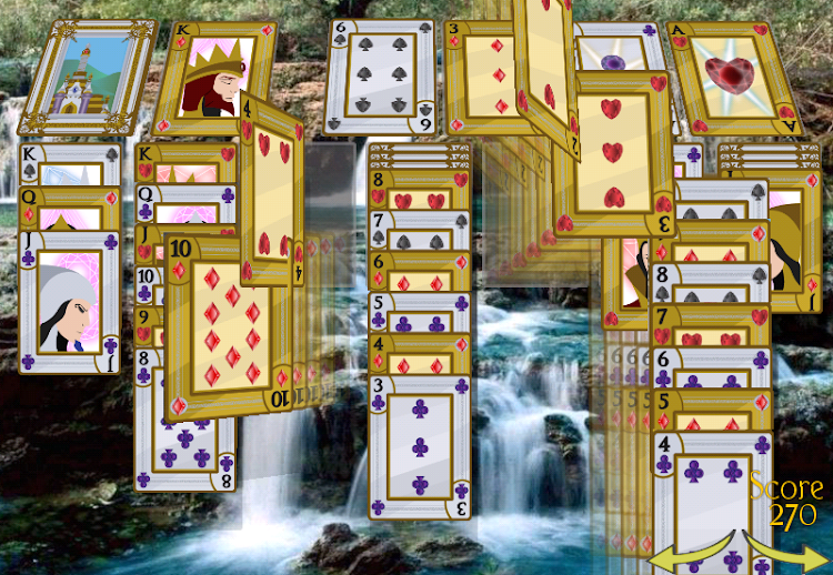 #2. Solitaire 3D Classic Klondike+ (Android) By: Jawfin Developments