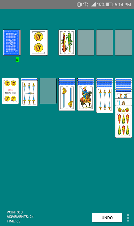 #3. Spanish Solitaire (Android) By: Melele