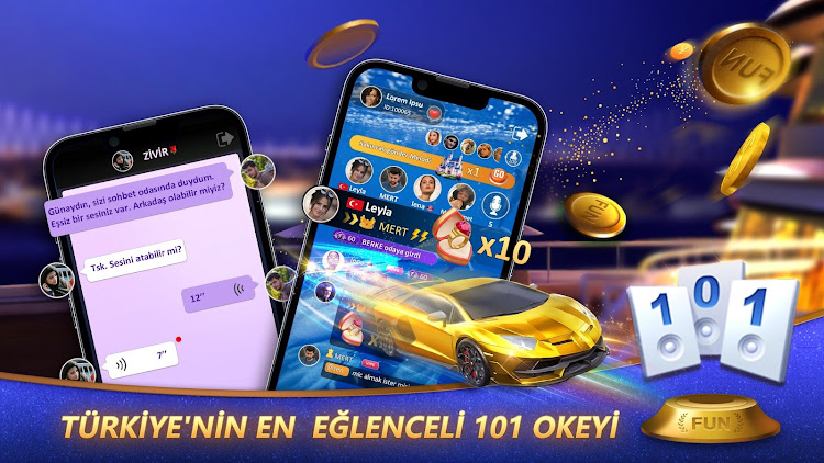 #7. Fun 101 Okey® (Android) By: Fast Game Limited