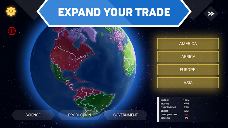 #2. Trade Wars - Economy Simulator (Android) By: Plus Games Studio