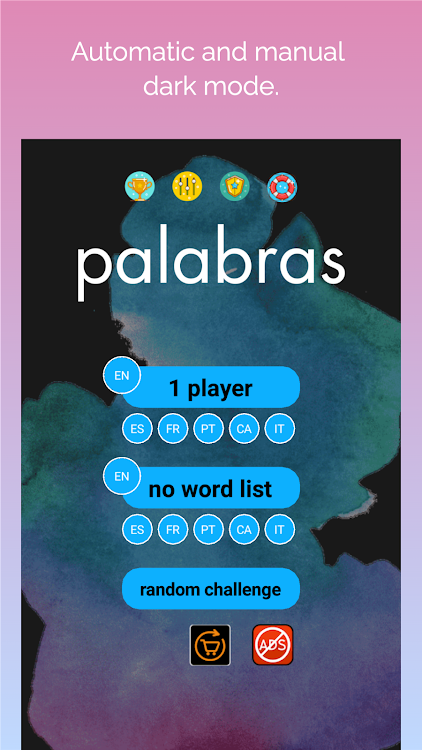 #2. busca palabras: sopa de letras (Android) By: cabagomez.com