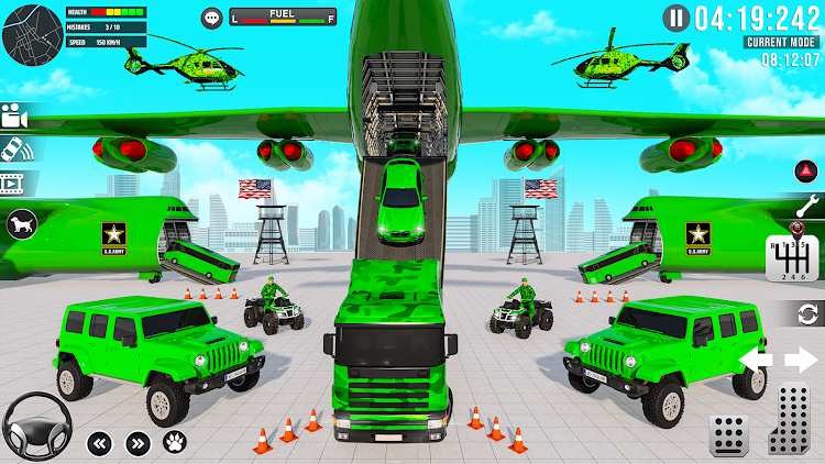 #2. Army Vehicle:Truck Transporter (Android) By: Games Cloud