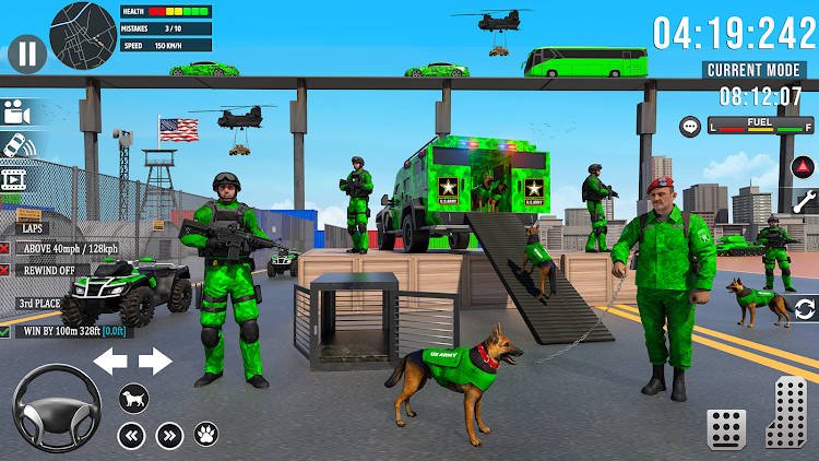 #3. Army Vehicle:Truck Transporter (Android) By: Games Cloud