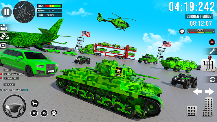 #4. Army Vehicle:Truck Transporter (Android) By: Games Cloud