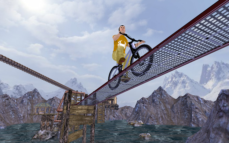 #3. Mountain Bicycle Rider Stunts (Android) By: Gamers Joyland