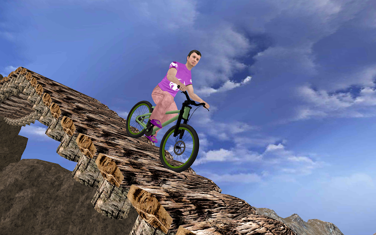 #4. Mountain Bicycle Rider Stunts (Android) By: Gamers Joyland