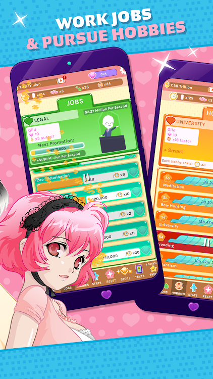 #3. Crush Crush - Idle Dating Sim (Android) By: Sad Panda Studios Ltd