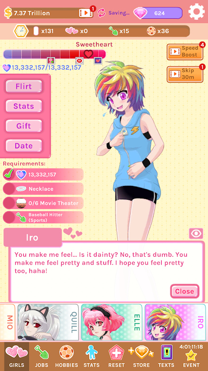 #5. Crush Crush - Idle Dating Sim (Android) By: Sad Panda Studios Ltd