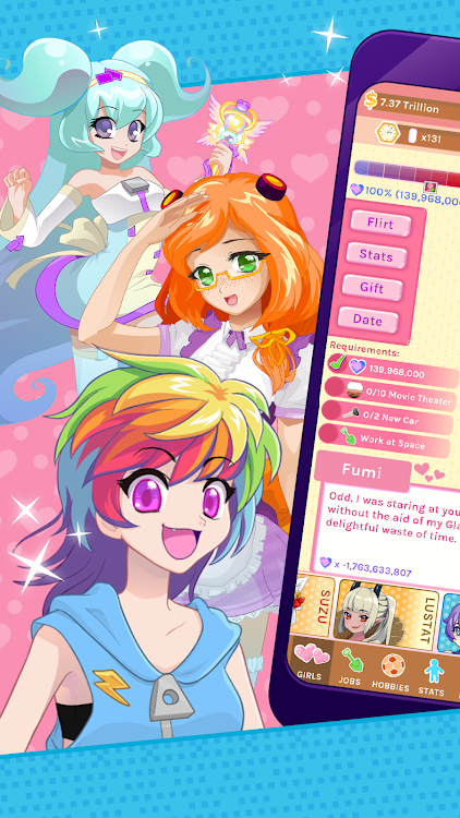 #9. Crush Crush - Idle Dating Sim (Android) By: Sad Panda Studios Ltd