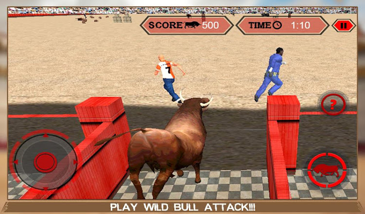 #6. Angry Bull Attack Simulator (Android) By: Digital Toys Studio