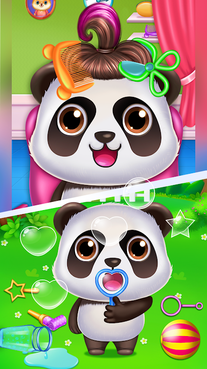 #10. Panda caretaker pet salon game (Android) By: Ginchu Games