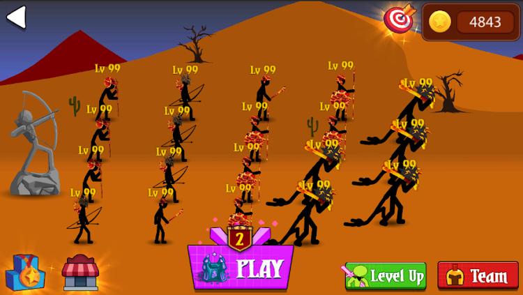 #2. Stick Legions: Infinite (Android) By: violetkimi