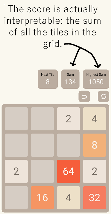 #3. 2048/3: Improved Hybrid Puzzle (Android) By: Alan Robinson