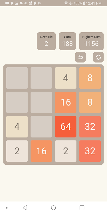 #4. 2048/3: Improved Hybrid Puzzle (Android) By: Alan Robinson