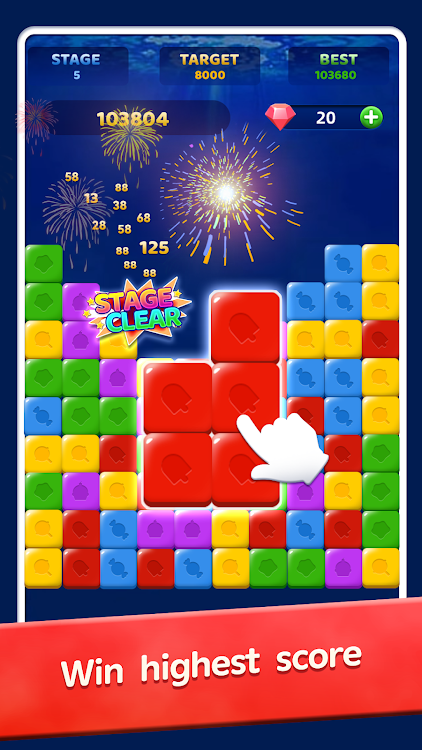 #2. Block Puzzle-Pop Star (Android) By: PUZZLE GAMES