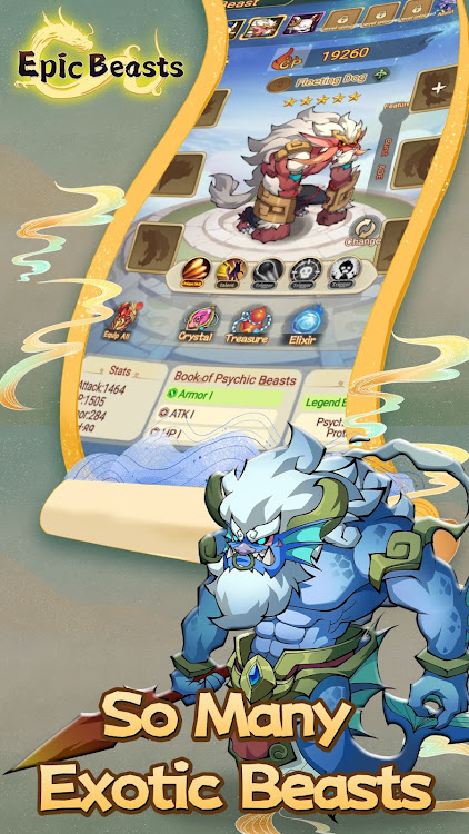 #4. Epic Beasts:Idle RPG (Android) By: long summer game studio