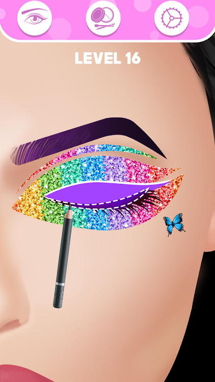 #4. Eye Makeup Art Salon (Android) By: Gampaa