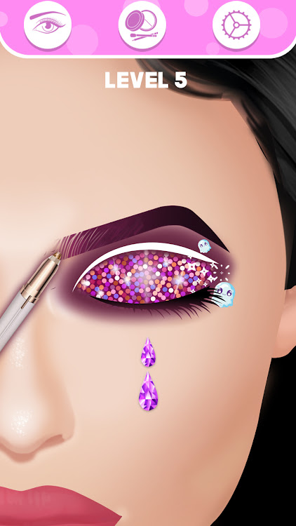 #6. Eye Makeup Art Salon (Android) By: Gampaa